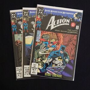 DC Comics - Superman Action Comics Lot (3) - Dark Knight Meteopolis - Batman